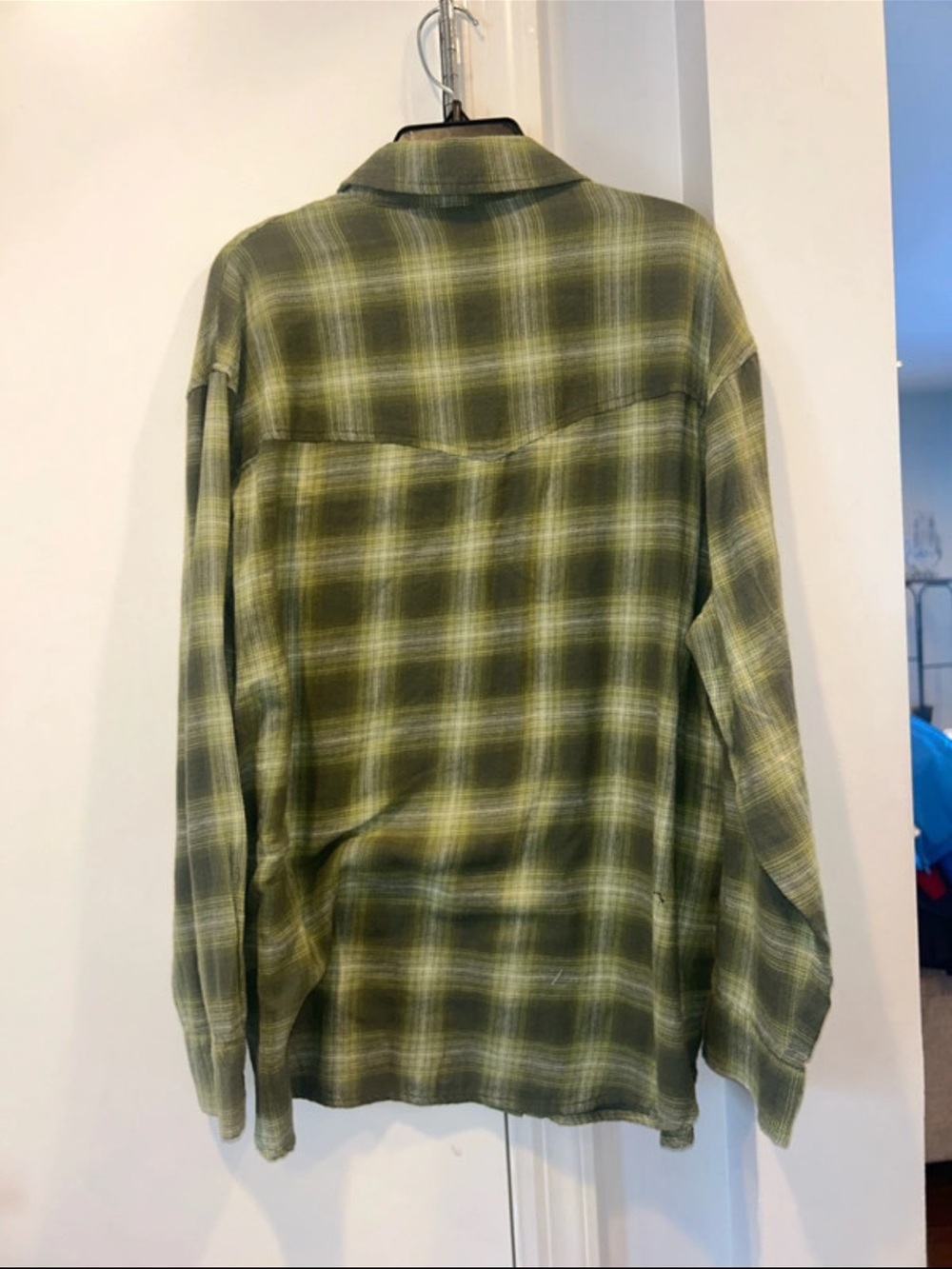 wild fable Olive Green Plaid Button-Down Shirt - Picture 7 of 10